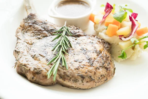 Grilovaný vepřový steak — Stock fotografie