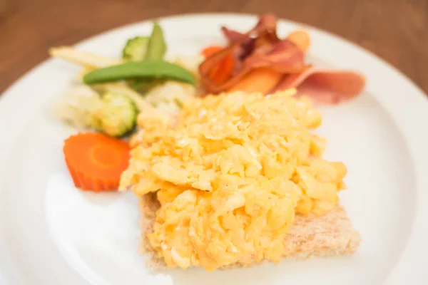 Breakfast with egg — Stock Photo, Image