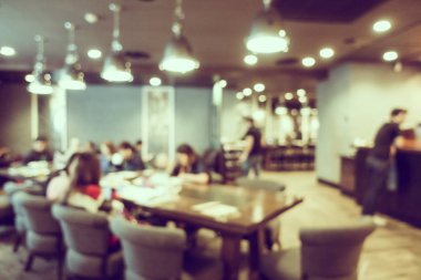 Soyut bulanıklık kahve dükkanı