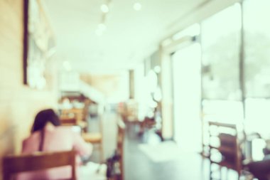 Soyut bulanıklık kahve dükkanı