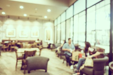 Soyut bulanıklık kahve dükkanı