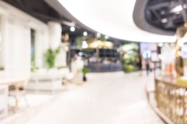 개요 흐림 아름 다운 럭셔리 쇼핑 몰과 소매 상점 — 스톡 사진