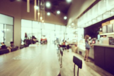 Soyut bulanıklık kahve dükkanı