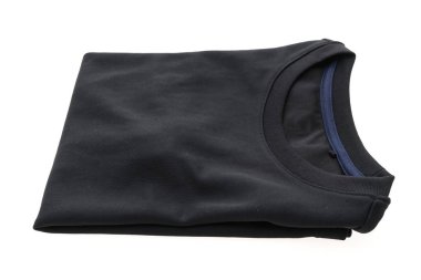 Siyah T shirt giyim için