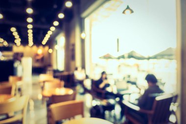 Soyut bulanıklık kahve dükkanı