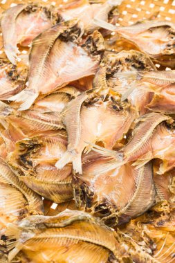 Kurutulmuş balık izole 