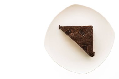 Çikolatalı kek izole