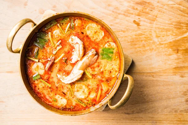 Sopa de camarão picante — Fotografia de Stock