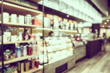 Soyut bulanıklık kahve dükkanı