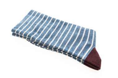 Pamuk Çorap üzerine beyaz izole