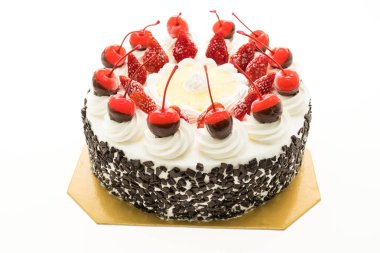 tatlı pasta tatlı üstüne kiraz ile