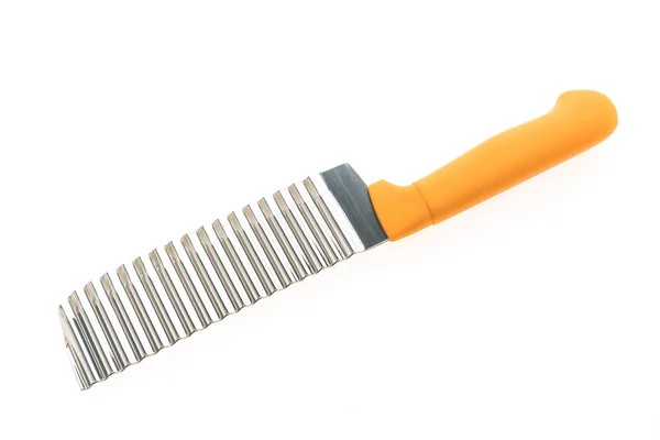 Cuchillo de metal con mango naranja — Foto de Stock