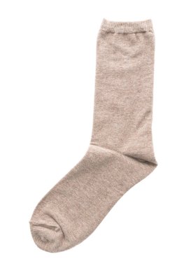 çorap üzerine beyaz izole