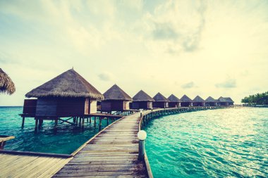 Maldivler Island beach ile 