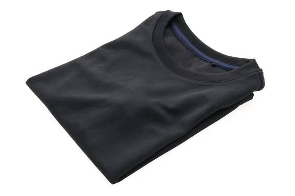 T-shirt preta para roupas — Fotografia de Stock
