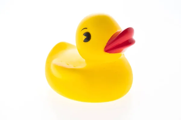 Brinquedo de pato de borracha amarelo — Fotografia de Stock