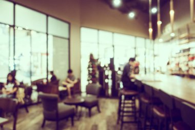 Soyut bulanıklık kahve dükkanı