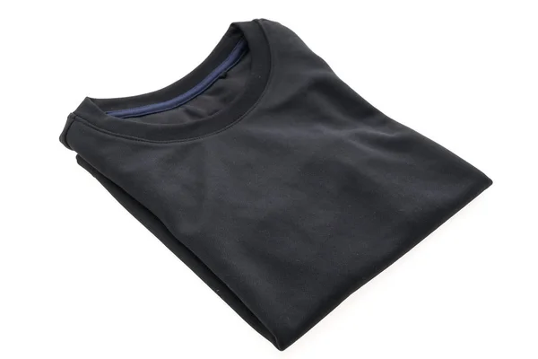 T-shirt preta para roupas — Fotografia de Stock