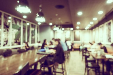 Soyut bulanıklık kahve dükkanı