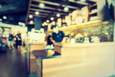 Soyut bulanıklık kahve dükkanı