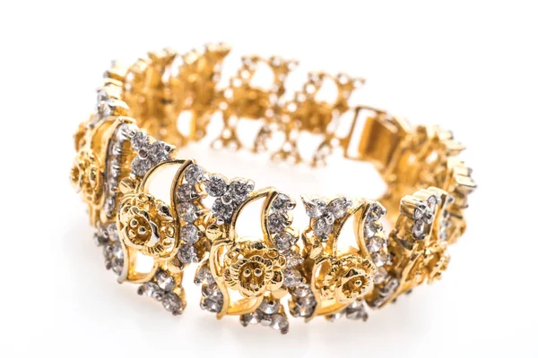 Luxury gold bracelet — Stock Photo, Image