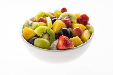 Beyaz plaka karışık meyve