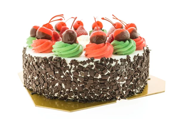 Glass tårta med glatt på toppen — Stockfoto