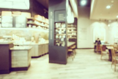 Soyut bulanıklık kahve dükkanı