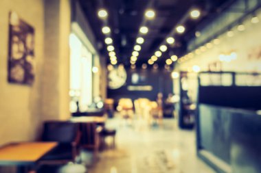 Soyut bulanıklık kahve dükkanı