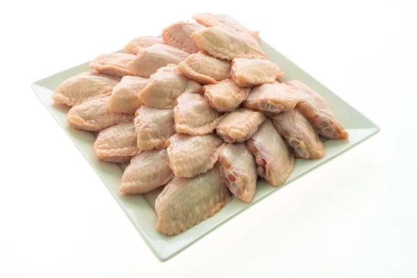 Carne de pollo fresca cruda y ala — Foto de Stock