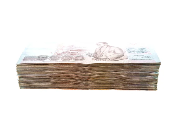 Tajski banknotów i gotówki — Zdjęcie stockowe