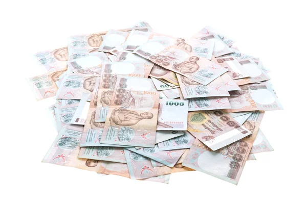 Thailändska sedlar och kontanter — Stockfoto