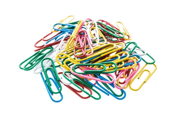 Colorful paper clip — Stock Photo, Image