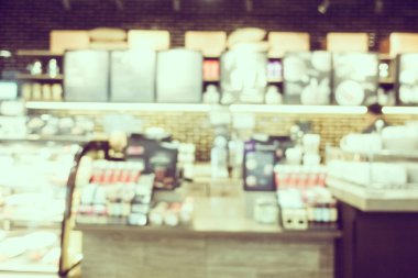 Soyut bulanıklık kahve dükkanı