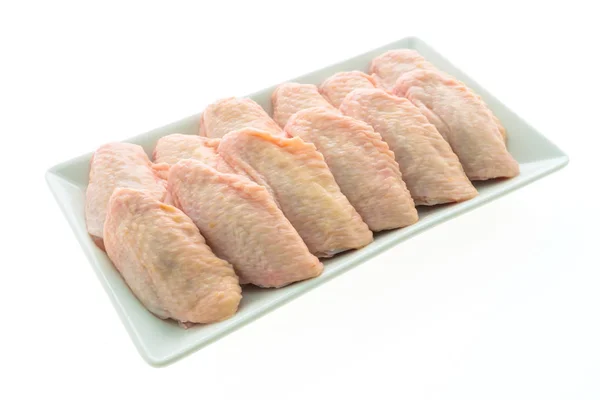 Carne fresca crua de frango e asa — Fotografia de Stock