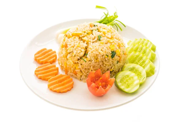 Fried rice with crab meat — Stock Photo, Image