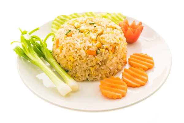 Smažená rýže s krabím masem — Stock fotografie