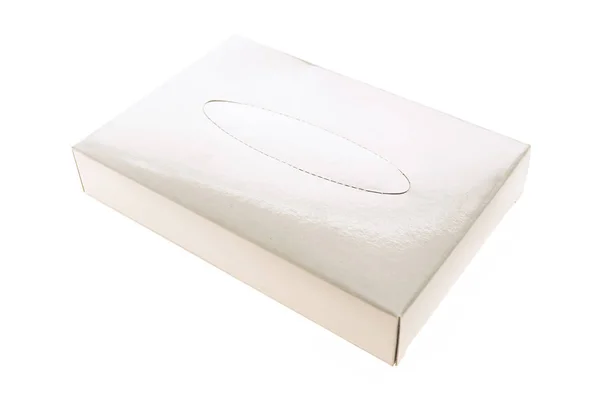 白色纸巾盒 — 图库照片