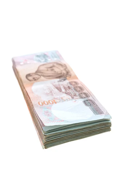Thai banknote and cash — Stock Photo, Image