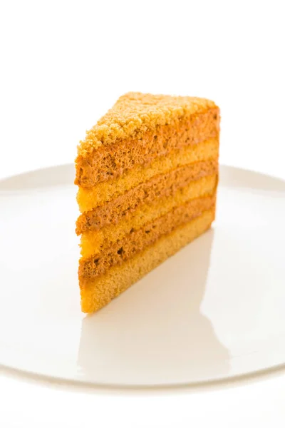 白板泰国茶蛋糕甜点 — 图库照片