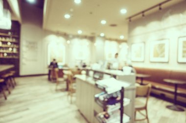 Soyut bulanıklık kahve dükkanı