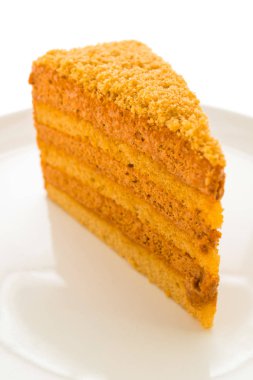 Tay çay pasta beyaz plaka