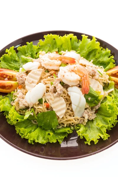 Mariscos Ensalada de fideos picantes — Foto de Stock