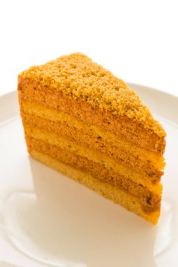 Tay çay pasta beyaz plaka