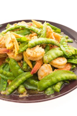 Karides kızarmış sebze 