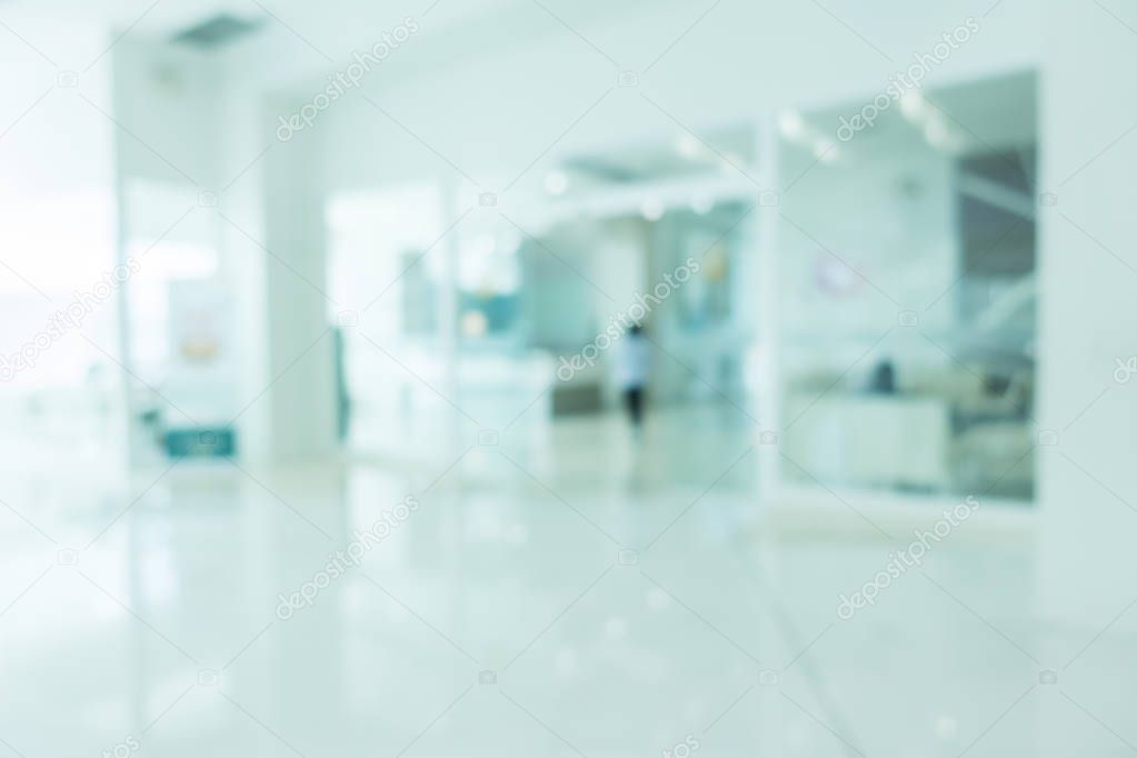 Abstract blur hospital and clinic interior