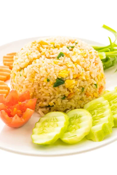 Fried rice with crab meat — Stock Photo, Image