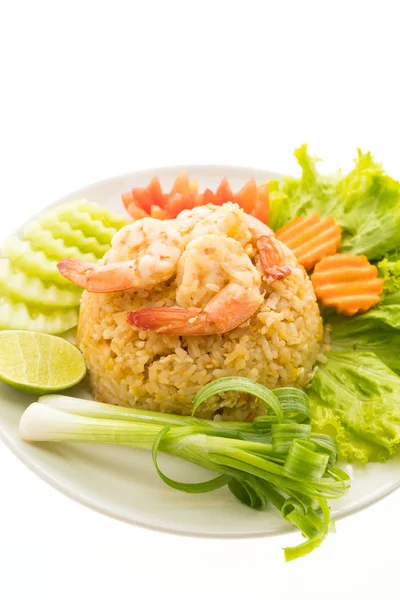 Arroz frito con camarones —  Fotos de Stock