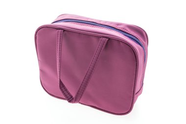 Mor kozmetik çalışması ve çanta