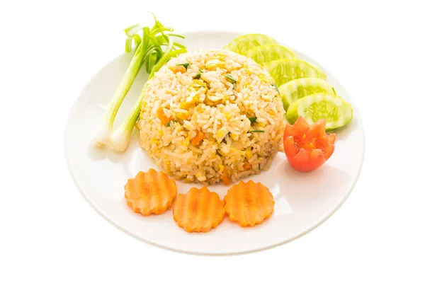 Gebratener Reis mit Krabbenfleisch — Stockfoto